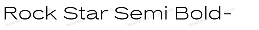 Rock Star Semi Bold字体转换